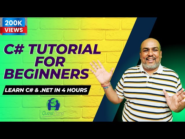 C# Tutorial for Beginners | C# Step by Step Tutorial | Learn CSharp from Scratch | C#  Programming