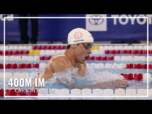 Carson Foster Claims Fastest Time This Year in 400M IM | 2026 TYR Pro Swim Series Westmont