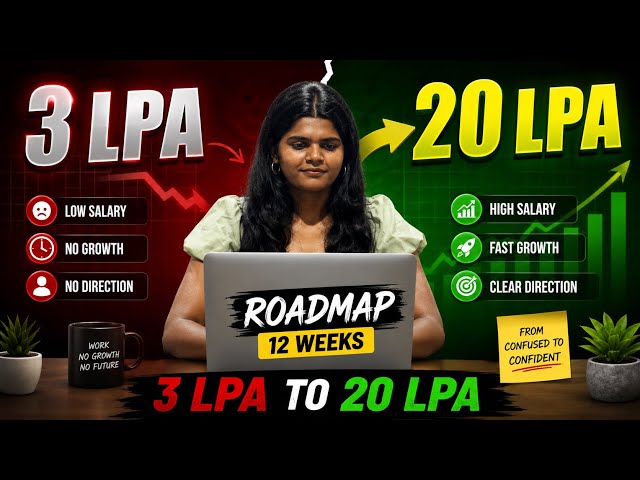 3 Lakhs to 20 Lakhs Salary RoadMap🚨