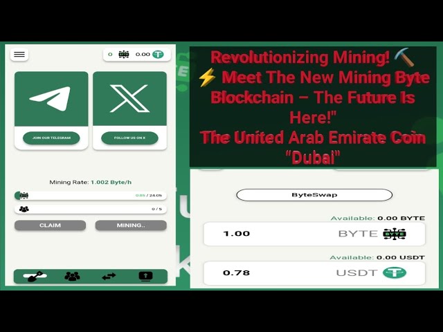 "Revolutionizing Mining! ⛏️⚡ Meet The New Mining, Byte Blockchain Dubai Coin #Bitcoin #MiningByte
