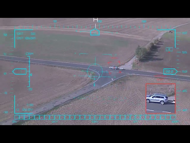 Three targets, three colours — AI lock-on tracking at long range