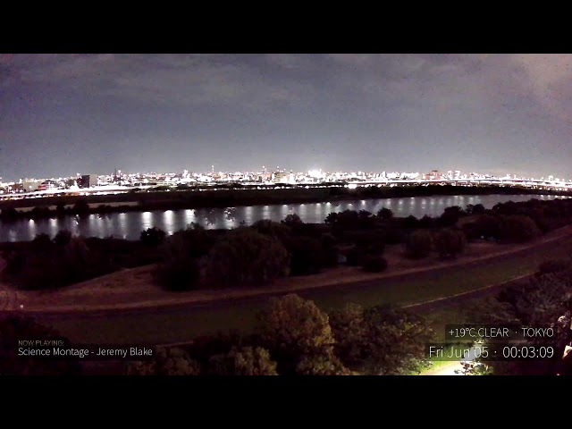 [24/7 LIVE] Tokyo River View | Cinematic Healing BGM | 荒川ライブ