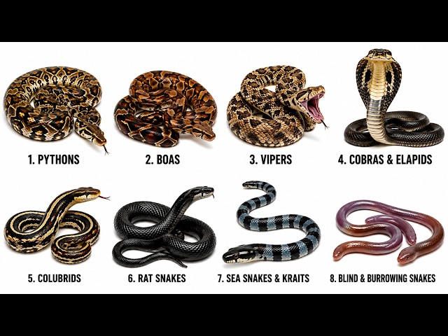 All Types of Snakes Explained in 8 Minutes 🐍