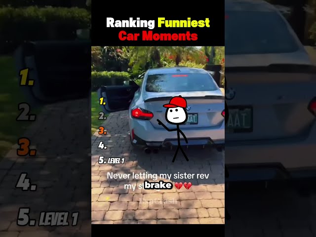 Ranking the funniest car moments #shorts #shortsvideo #automobile #car #cars #supercars #crash