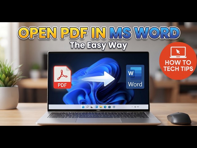 How to open a PDF in Word