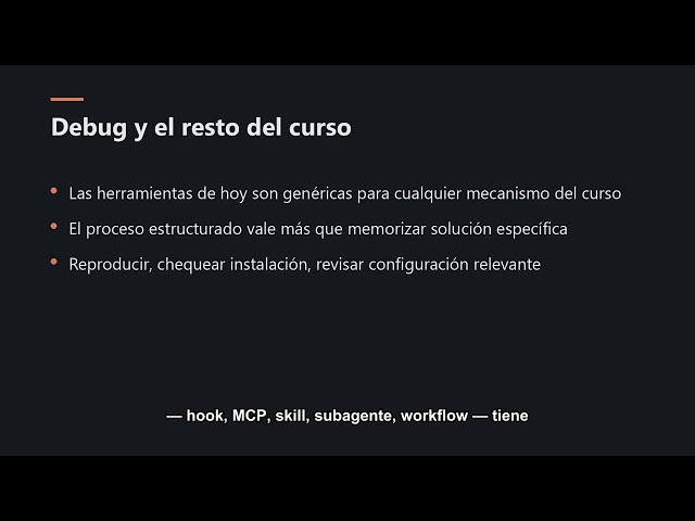 Claude Code #38 — Debugging y troubleshooting