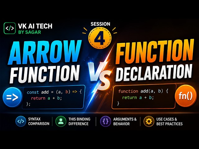Functions & Arrow Function S04