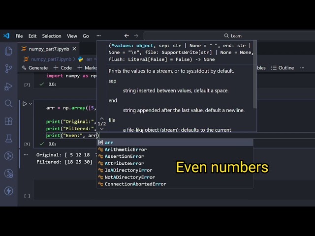 NumPy Arrays Explained in 30 Seconds 🤯 | NumPy Part 7/15