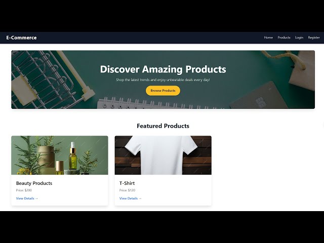 Built an Ecommerce website using Redux toolkit | React Project