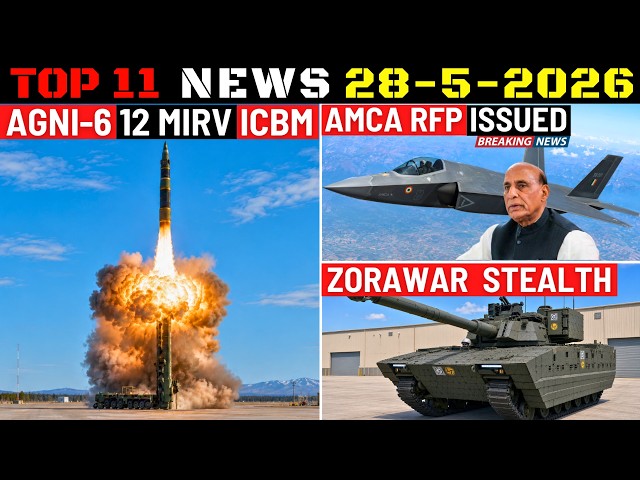 Indian Defence Updates : Agni-6 12 MIRV,AMCA RFP Issued,Philippines BrahMos-ER Order,S400 New Tactic