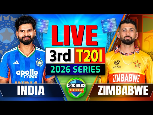 🔴 Live: India vs Zimbabwe, 3rd T20I | 2026 Series | Today's Match Commentary & Scores | Cricket