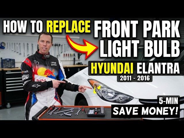 How to Replace Front Park Light Bulb: Hyundai Elantra 2011 2012 2013 2014 2015 2016