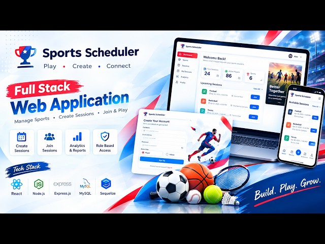 Sports Scheduler | Full Stack Project Demo