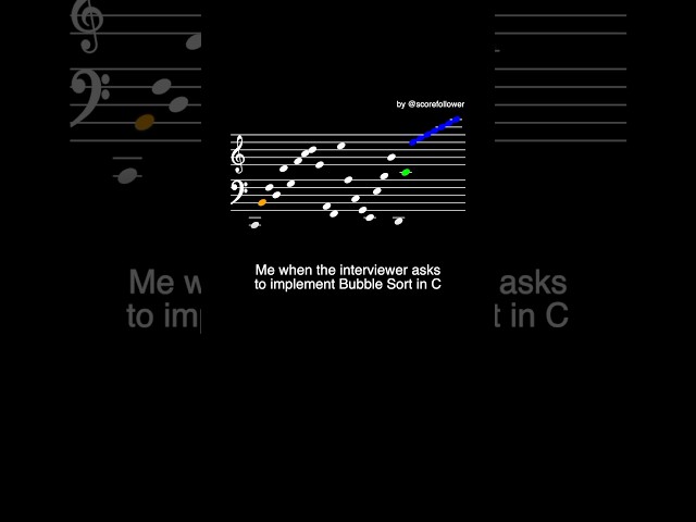 Bubble Sort “in C”