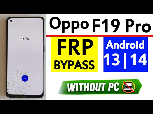 Oppo F19 Pro FRP Bypass | Android Google Lock Remove Without PC 2026