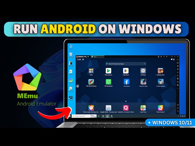 Best Android Emulator to Run Apps / Games | How To Install Memu Play on Laptop or PC (windows 10/11)