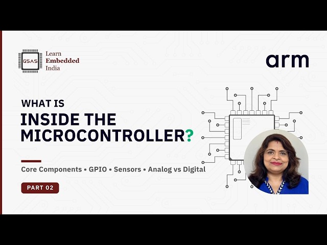 What is inside the Microcontroller: Core Components, GPIO, Sensors & Analog vs Digital Explained