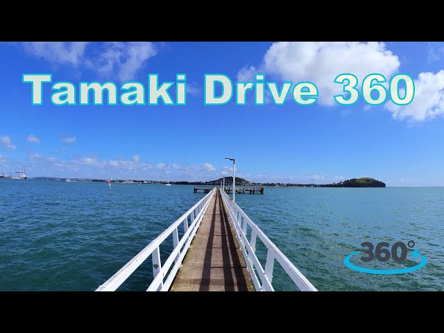 Tamaki Drive 360 4K 360 UHD / 360 degrees Video / Auckland 4K 360 / Beautiful New Zealand Scenery