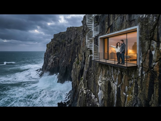 Building a Hidden Luxury Mini Hotel in a Sea Cliff | Solid Rock Transformation (Full Build)
