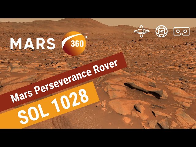 Mars 360: NASA's Mars Perseverance Rover - Sol 1028 (360video 8K)