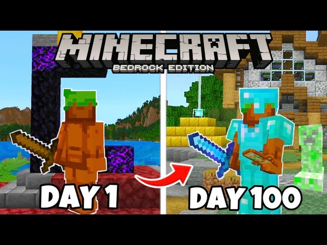 100 Days In Minecraft Bedrock Edition