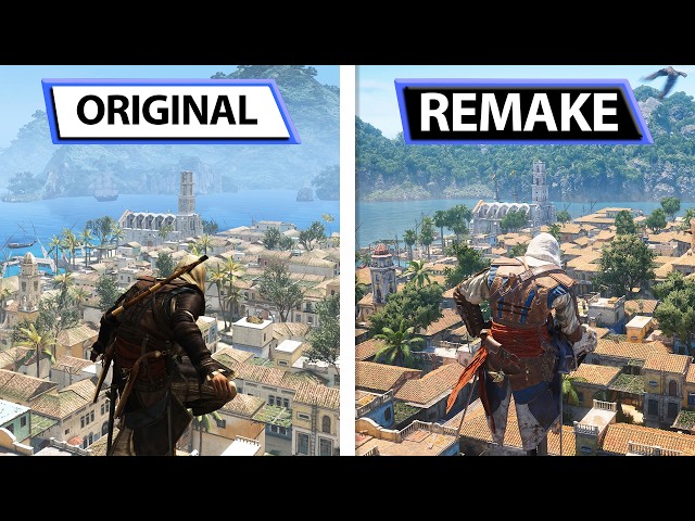 Assassin's Creed Black Flag Resynced | Original VS Remake | Final Graphics Comparison