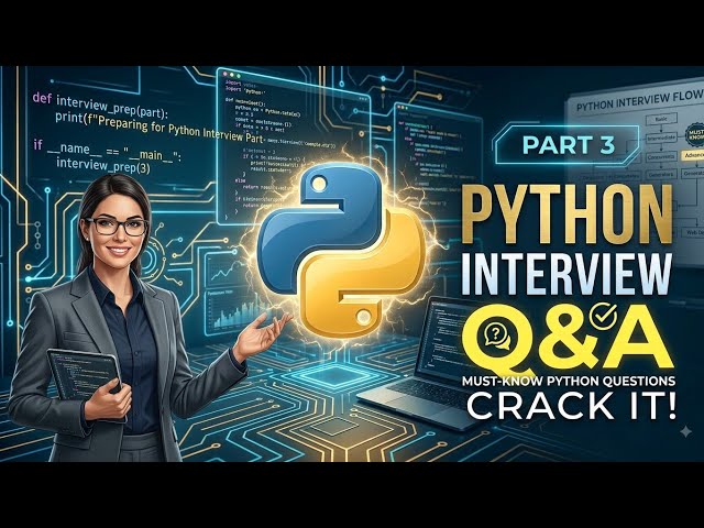 Python Interview Questions & Answers Part 3 | Must-Know Python Questions