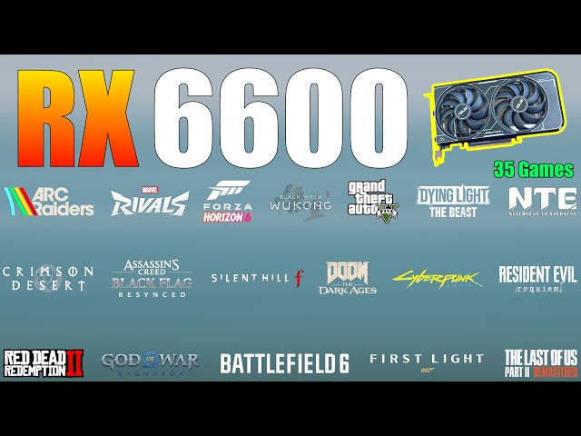 RX 6600 – Can This Old GPU Still Deliver in 2026? (35 Games Tested)
