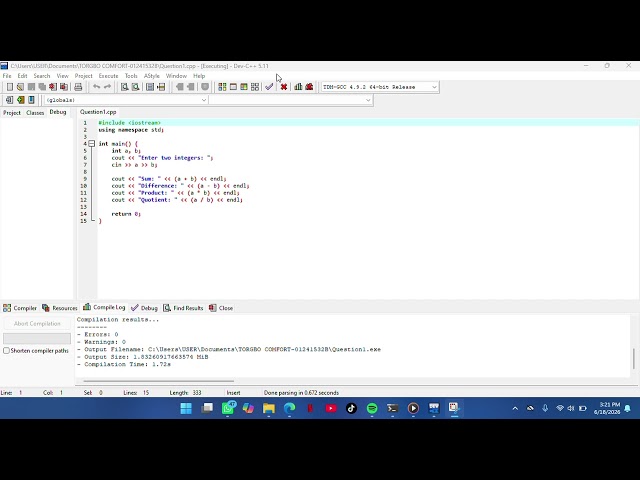 C++ is one of the fastest and most efficient languages.
