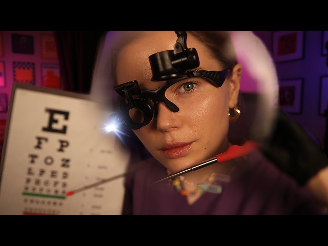 ASMR Eye Doctor Appointment | Realistic Exam & Personal Attention  for Sleep