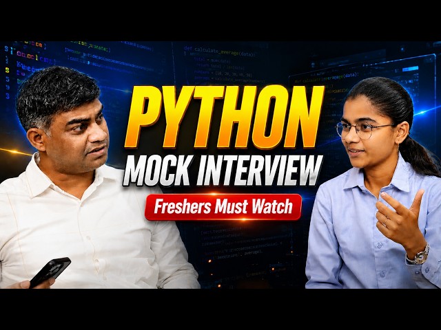 Best Python Mock Interview 2026 | Freshers Don't Miss This!🔥