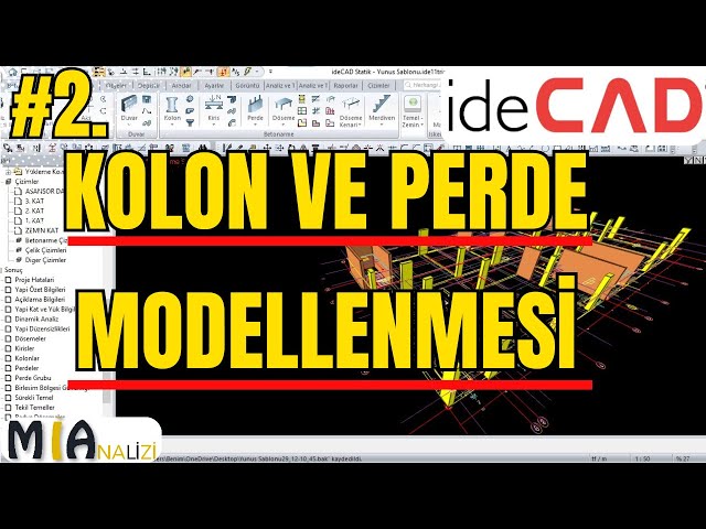 IdeCAD Column and Wall Modeling