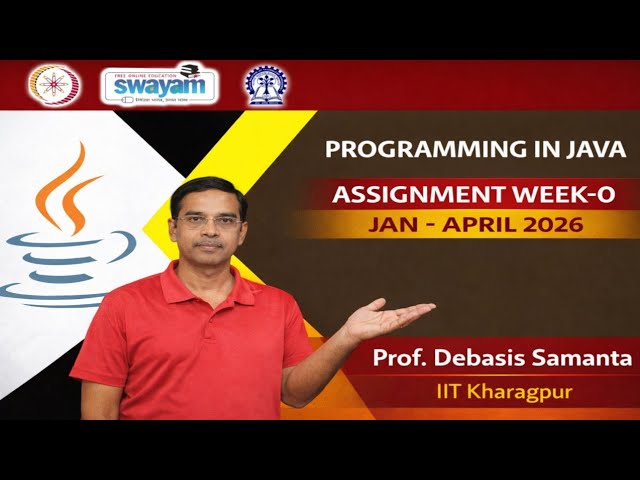 Programming In Java Week-0 Assignment Solution Jan-April 2026 #nptel #nptelcourse 