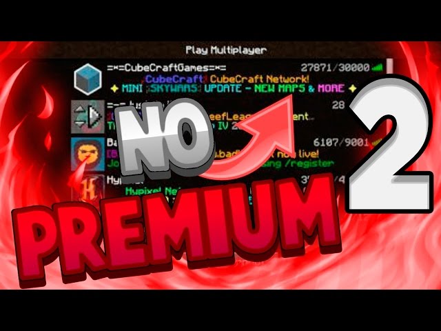 HOW TO JOIN CUBECRAFT, HYPIXEL, BADLION, OR EPICUBE SERVERS NON-PREMIUM WITHOUT A PREMIUM ACCOUNT