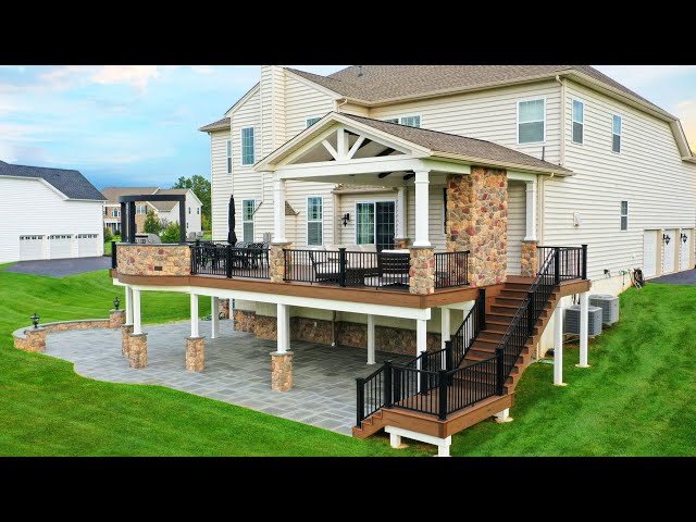WONDERFUL HIGH DECK DESIGN IDEAS | HOW TO CREATE BEAUTIFUL BACKYARD OUTDOOR SPACE WITH ELEVATED DECK