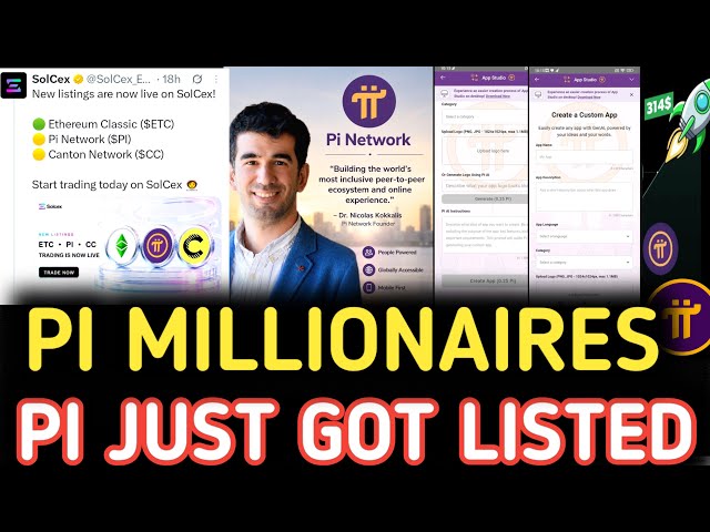 Pi Network News: PI SolCex Listing, PI Mining Rates & PI $314K Vision, Binance vs Gate vs Coinbase