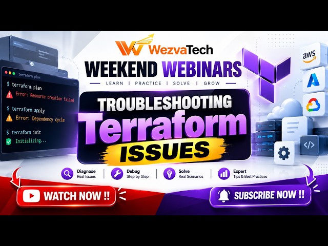 Terraform Troubleshooting Issues #terraform #realtime #devops #mlops #aiops wezvatech.in 📞7829633132