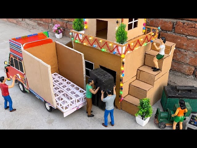 Mini dj truck setup | cardboard mini dj truck kese banaye | mini dj setup loading | dj wala, dj gadi