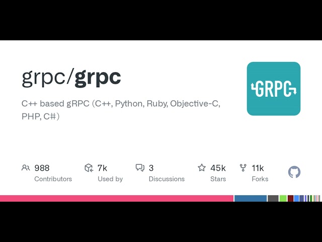 GitHub - grpc/grpc: C++ based gRPC (C++, Python, Ruby, Objective-C, PHP, C#)