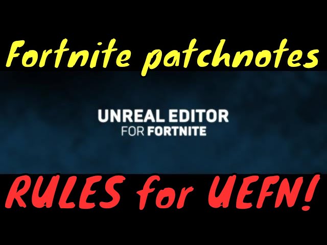 UNREAL EDITOR for FORTNITE IS HERE! (fortnite patchnotes) #fortnite