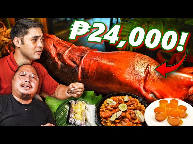 ₱45 vs. ₱24,000 Filipino Noche Buena Food with Ninong Ry 🇵🇭 