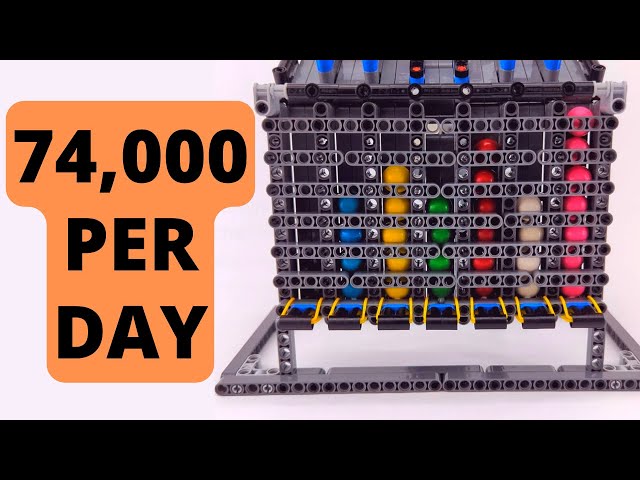 LEGO® Gumball Machine Sorts 74,000 Per DAY! LEGO® MOC 2022