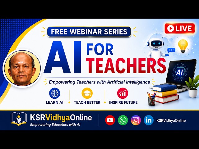 AI For Teachers Webinar Series - Episode-1- AI Essentials for Teachers #AIForTeachers  #aivideo