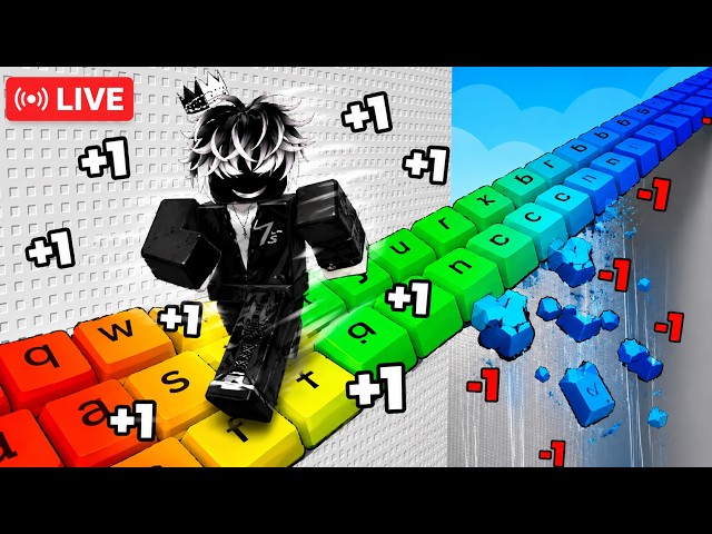 1 speed keyboard live stream #roblox  #keyboardspeed