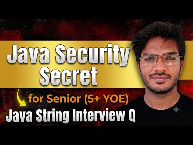 T1-S2 | How String Immutability Strengthens Java Security | Senior Level | Java String Interview Q