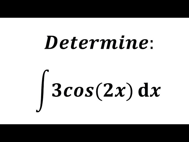 Integral (calculus) Ex 4