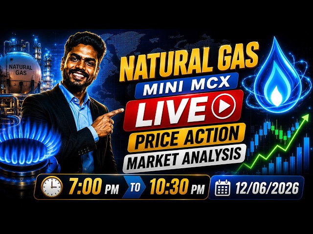 🚀 LIVE: NATURAL GAS MINI MCX JACKPOT STRATEGY | 7:00 PM - 10:30 PM | 12/06/2026