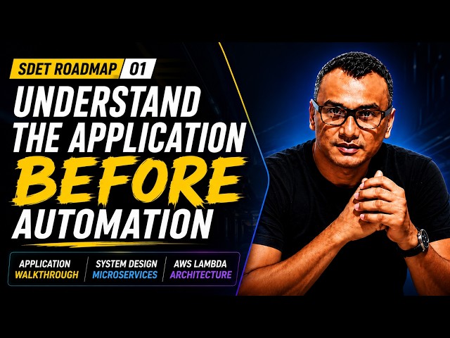 Application Walkthrough, System Design, Microservices & AWS Lambda Architecture | SDET Roadmap #1