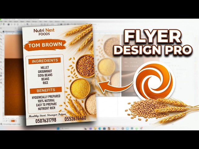Tom Brown Flyer Layout Design | CorelDRAW Professional Branding Tutorial