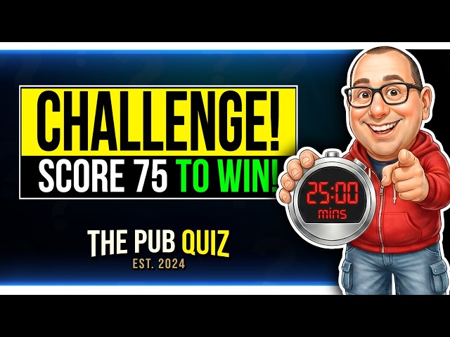 100 General Knowledge Quiz Questions | Pub Quiz QUICKFIRE CHALLENGE!